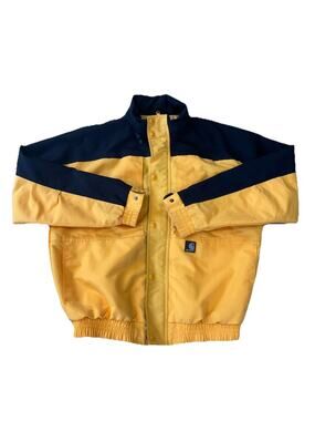 Carhartt Full Zip Rain Outdoors Jacket - Mens Size Large L - Yellow/Black